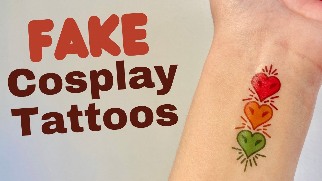 3 EASY Ways to Make Fake / Temporary Tattoos for Cosplay