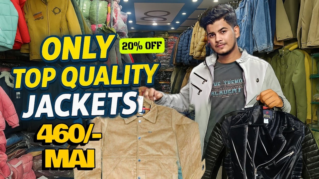 Top Quality Winter Jackets 🧥 Starting Rs 400/- Se | Jafrabad Delhi Market | Anas Jacket Garments