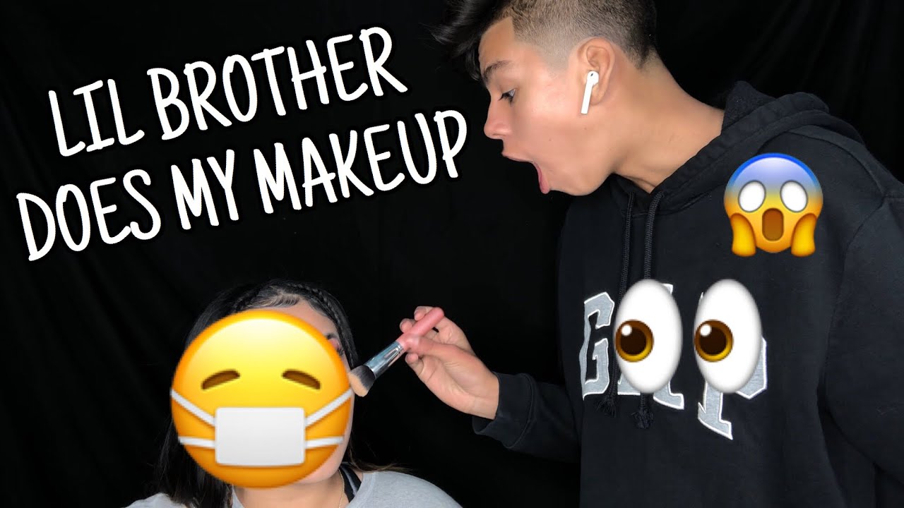 LIL BROTHER DOES MY MAKEUP | TATYANA KAYLI