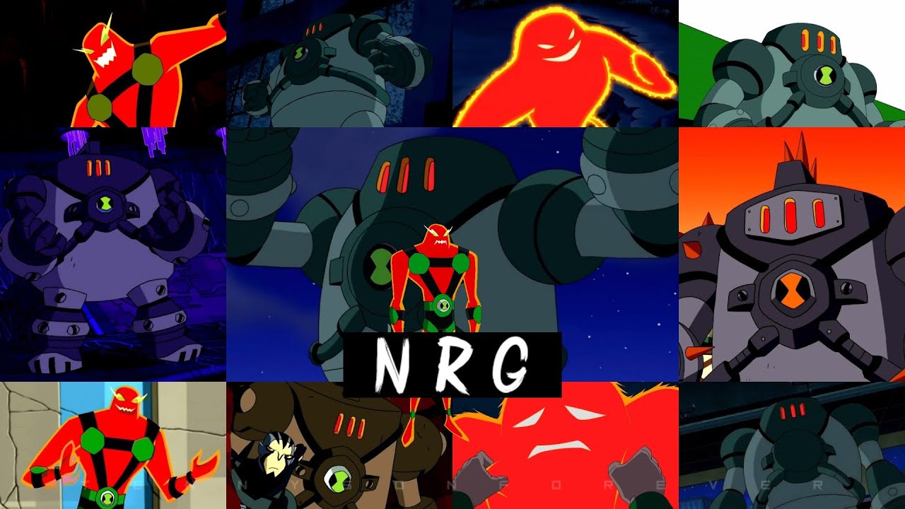 All NRG transformations in all Ben 10 series