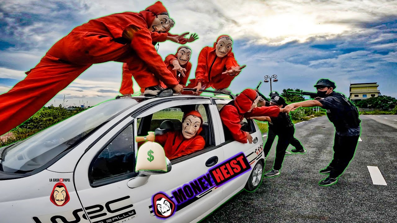 PARKOUR MONEY HEIST Escape POLICE 1.4 ( bella ciao remix )  phi vụ triệu đô