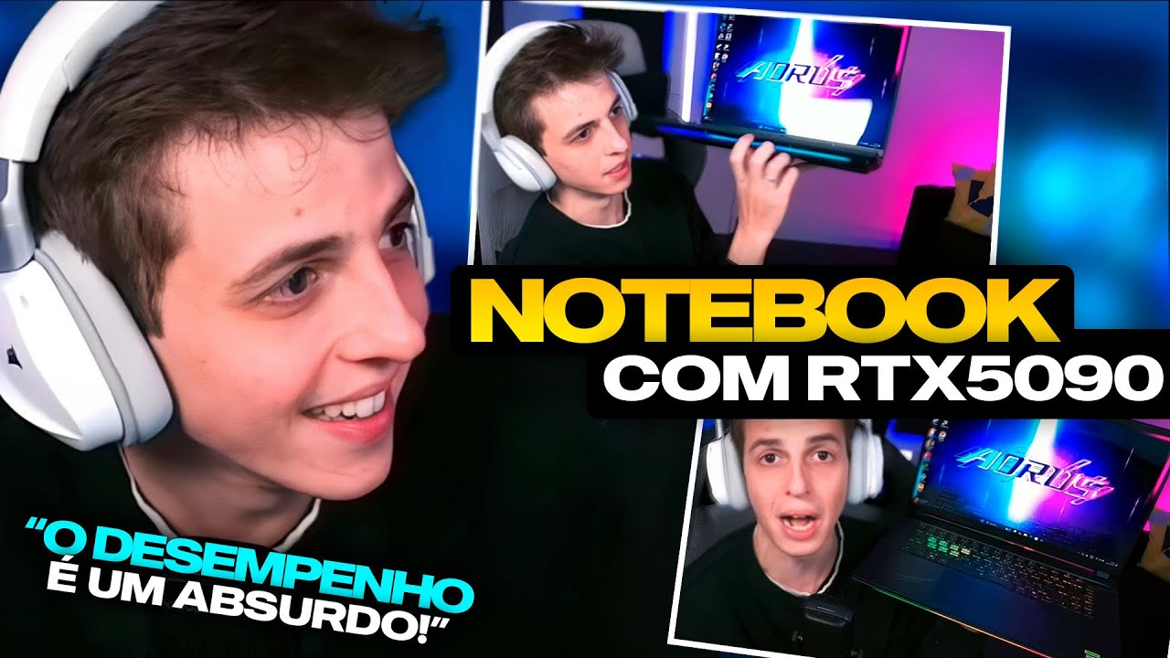 TESTEI UM NOTEBOOK COM RTX 5090