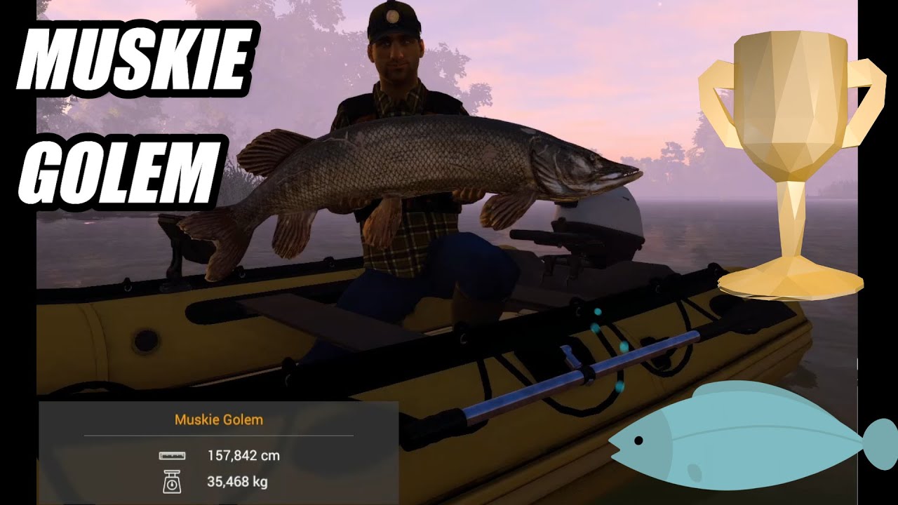 🦈 MONSTRUO Muskie GOLEM 🏆 Saint-Croix FISHING PLANET