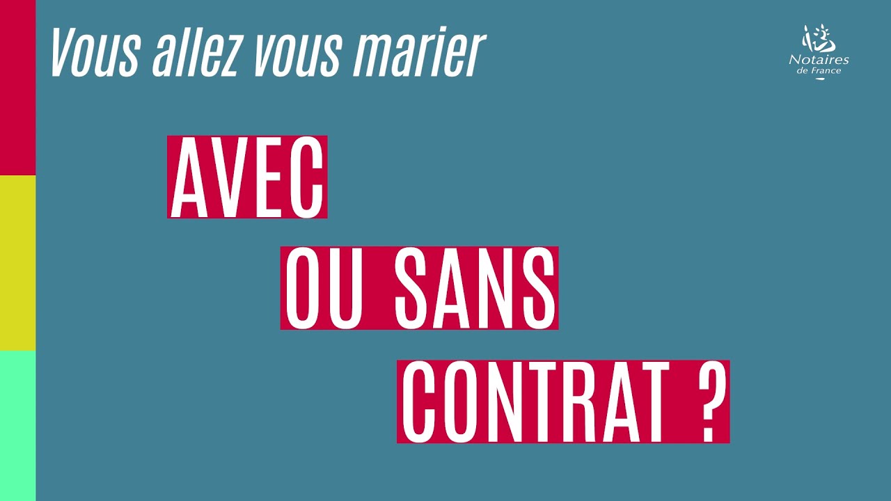 Un mariage avec ou sans contrat ?