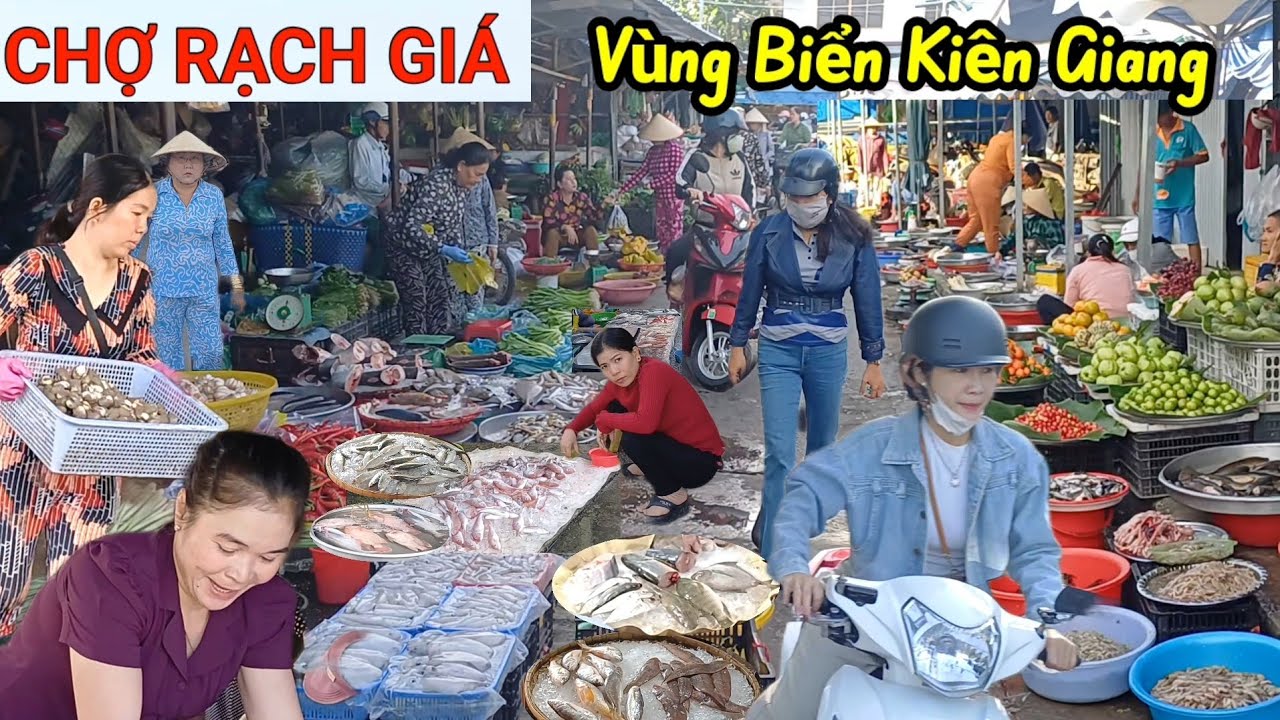 Lạ quá :Cá Đồng nhiều hơn Cá Biển Chợ Rạch Giá - Kiên Giang, vắng khách, bà con than mua bán ế ẩm 