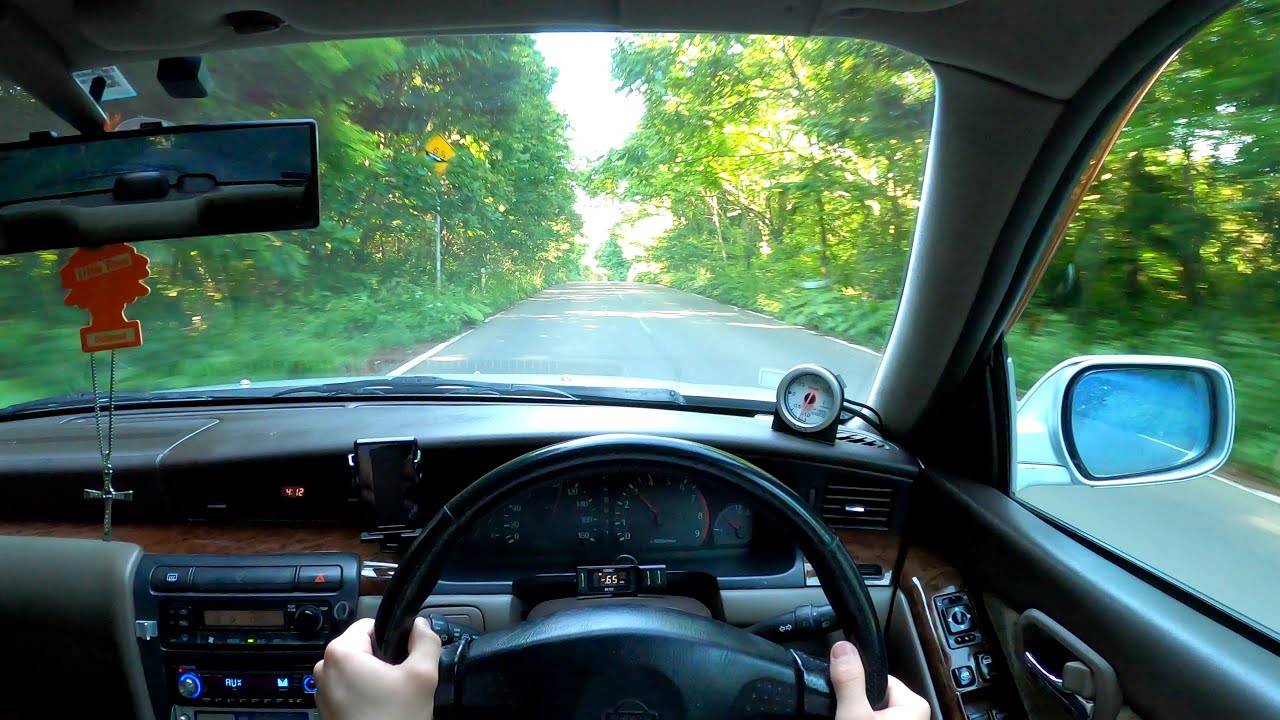 Manual-Swapped 2002 Nissan Laurel POV Drive in Japan