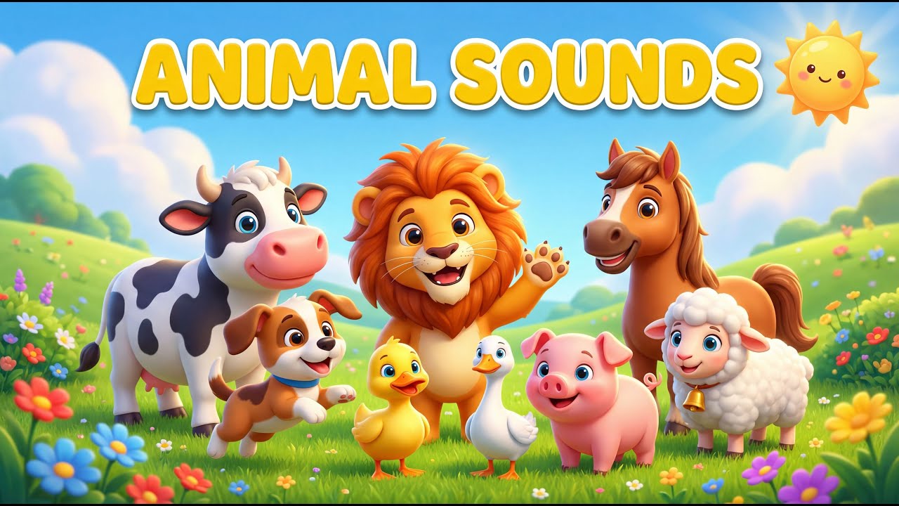 Animal Sounds Song for Kids | Learn Animals with Fun Rhymes | Mota Rhymes
