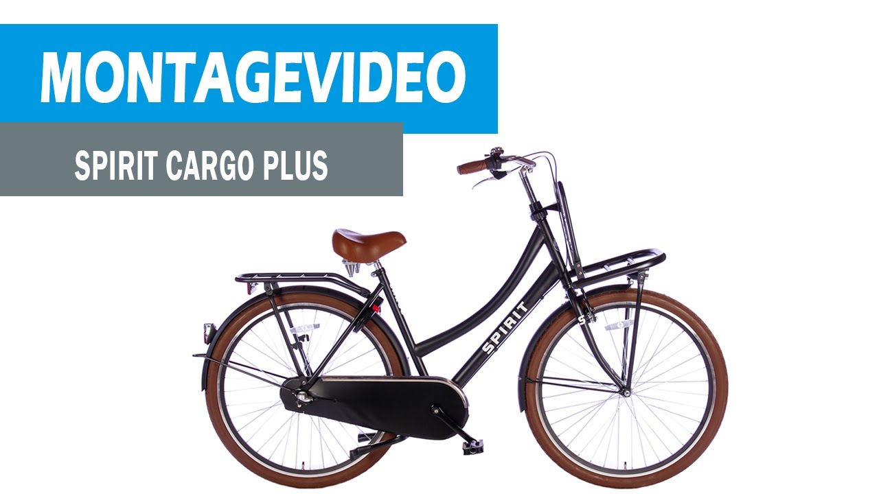 Spirit Transportfiets Cargo Plus montage video