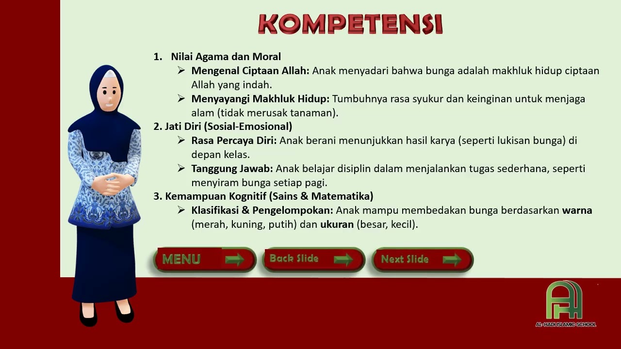 🌸 AKU SUKA TAMAN BUNGA - Materi Belajar Class B