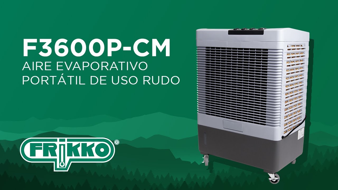 Aire Evaporativo Portátil de Uso Rudo Frikko F3600P-CM