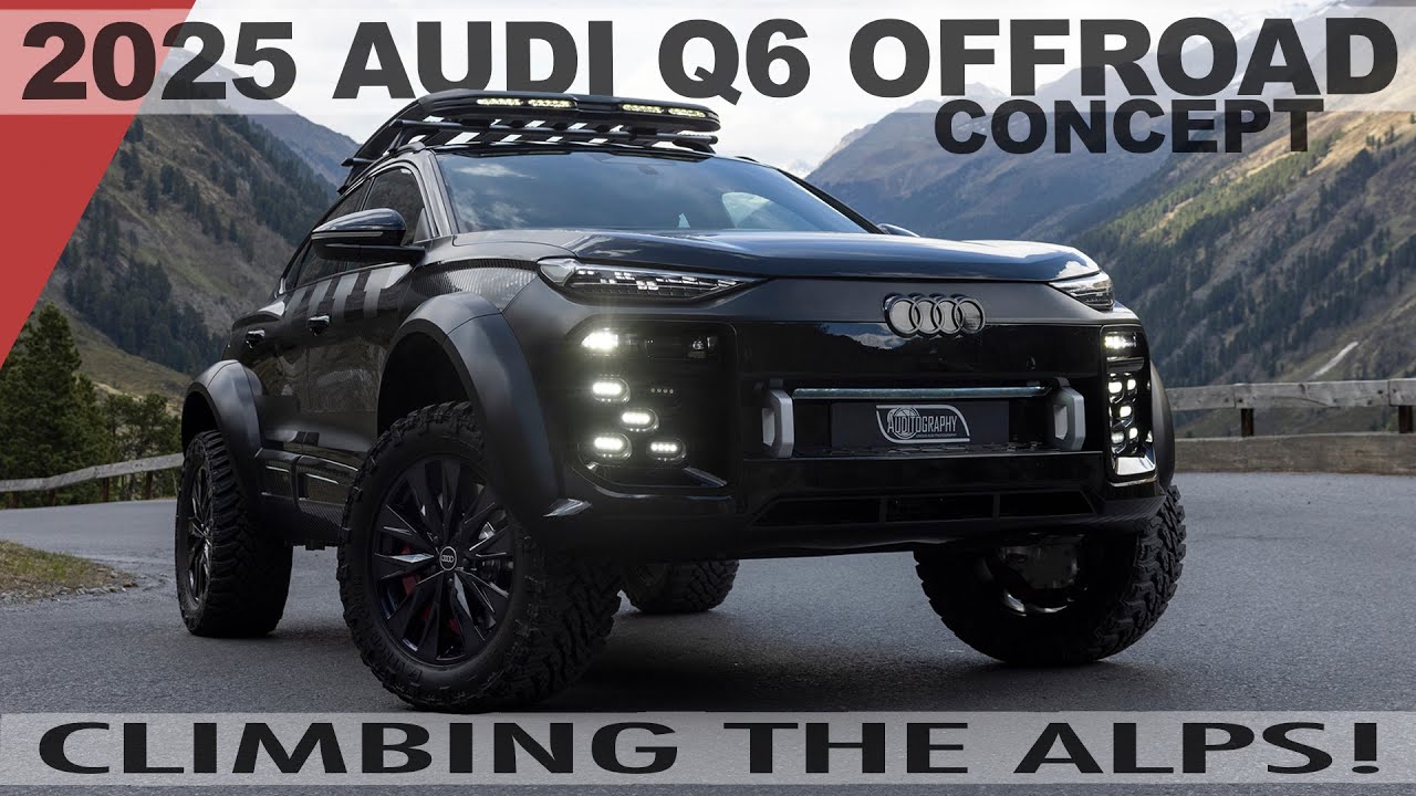 First drive! 2025 AUDI Q6 OFF-ROAD CONCEPT up the Alps - Audis coolest offroader?