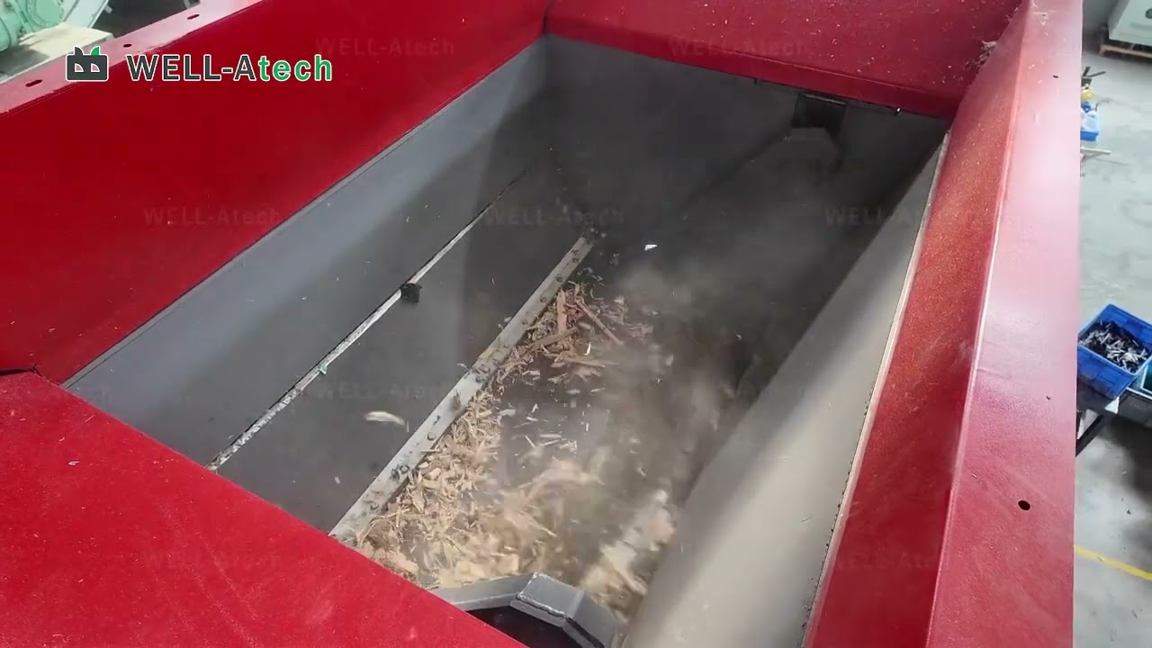 WELL-Atech Single Shaft Shredder Machine#Recycling #SolidWaste #Machine #Shredder