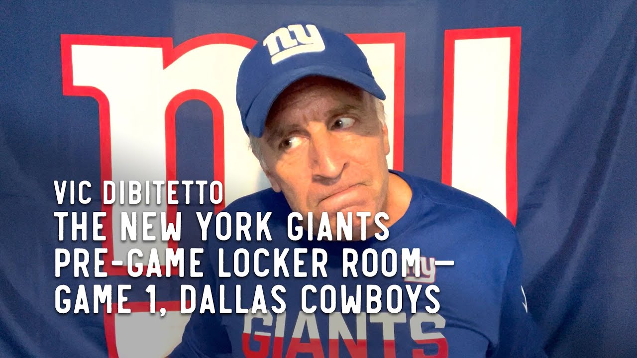 The New York Giants Pre-Game Locker Room with Vic DiBitetto — Game 1, Dallas Cowboys