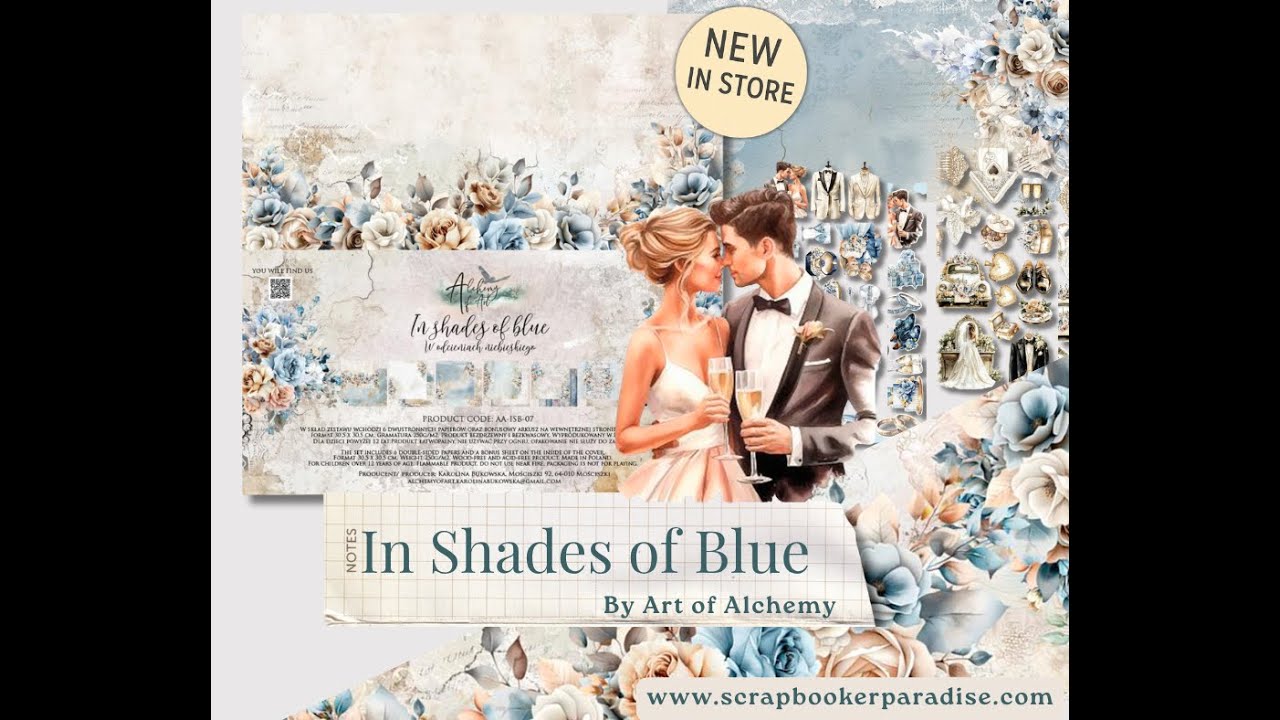 In Shades of Blue by Art Alchemy &ndash; Scrapbook Paper Collection Review | Scrapbooker Paradise