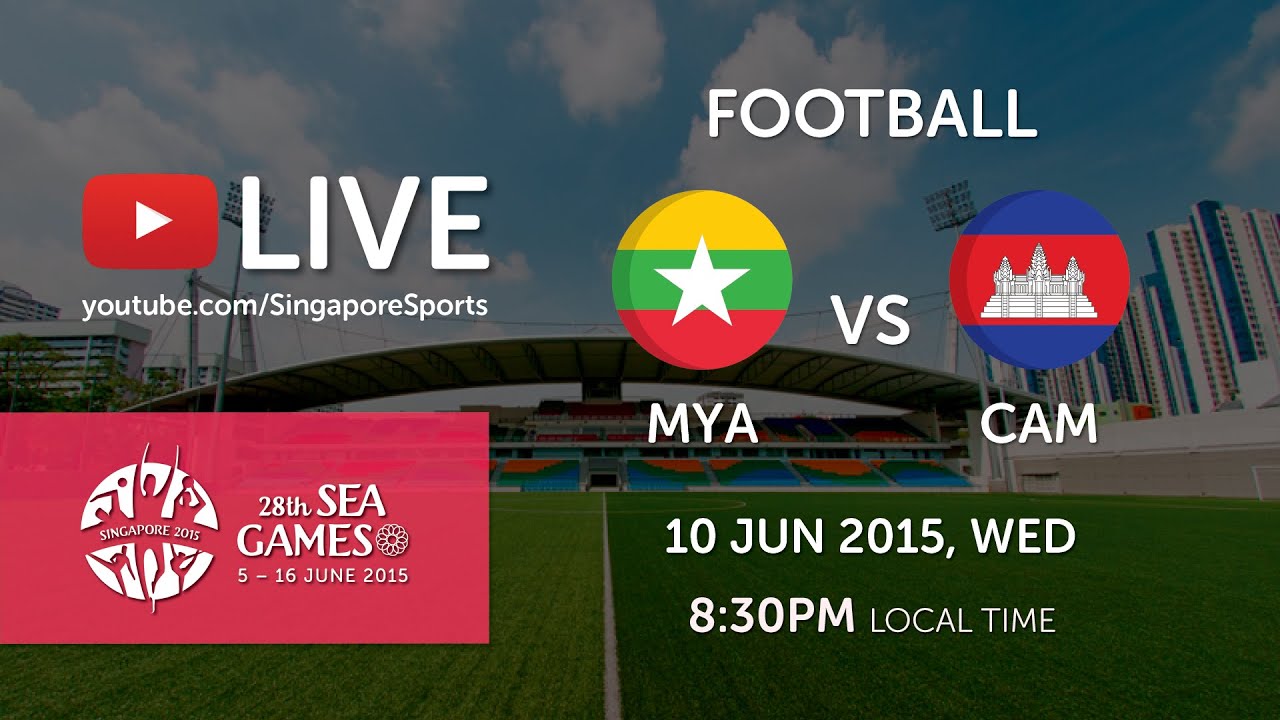 Football: Myanmar vs Cambodia | 28th SEA Games Singapore 2015
