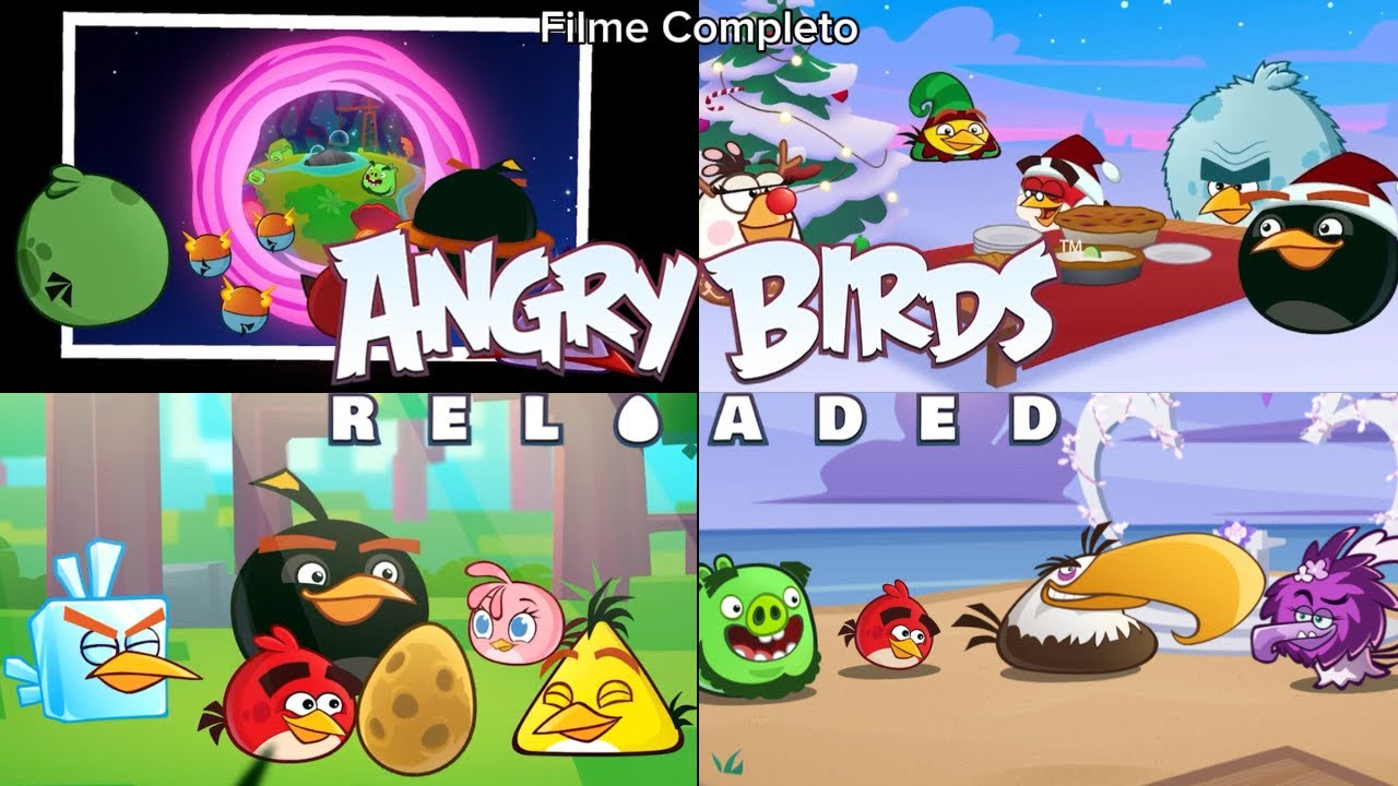 Angry Birds Reloaded - All Cutscenes: Full Game Movie (V3.25)