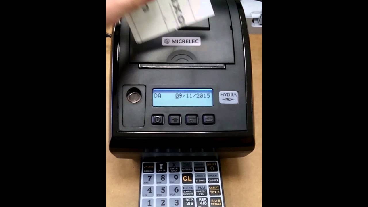 Registratore fiscale Hydra: ristampa scontrini da data a data