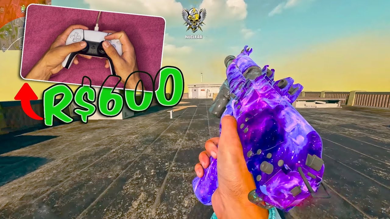 WARZONE/BO6 com controle de 600 reais *PS5 com paddls*