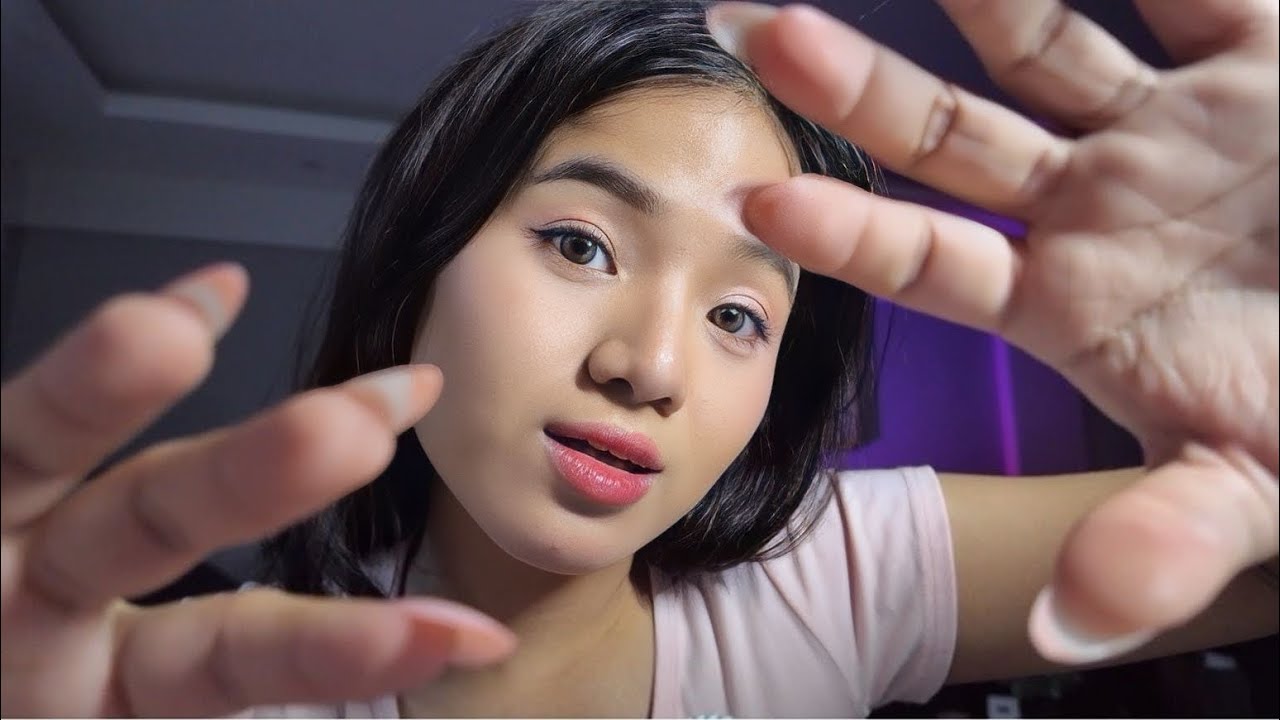 ASMR Month Sounds & Hand Movements 👋🏻 (spit painting / plucking  / inaudible)