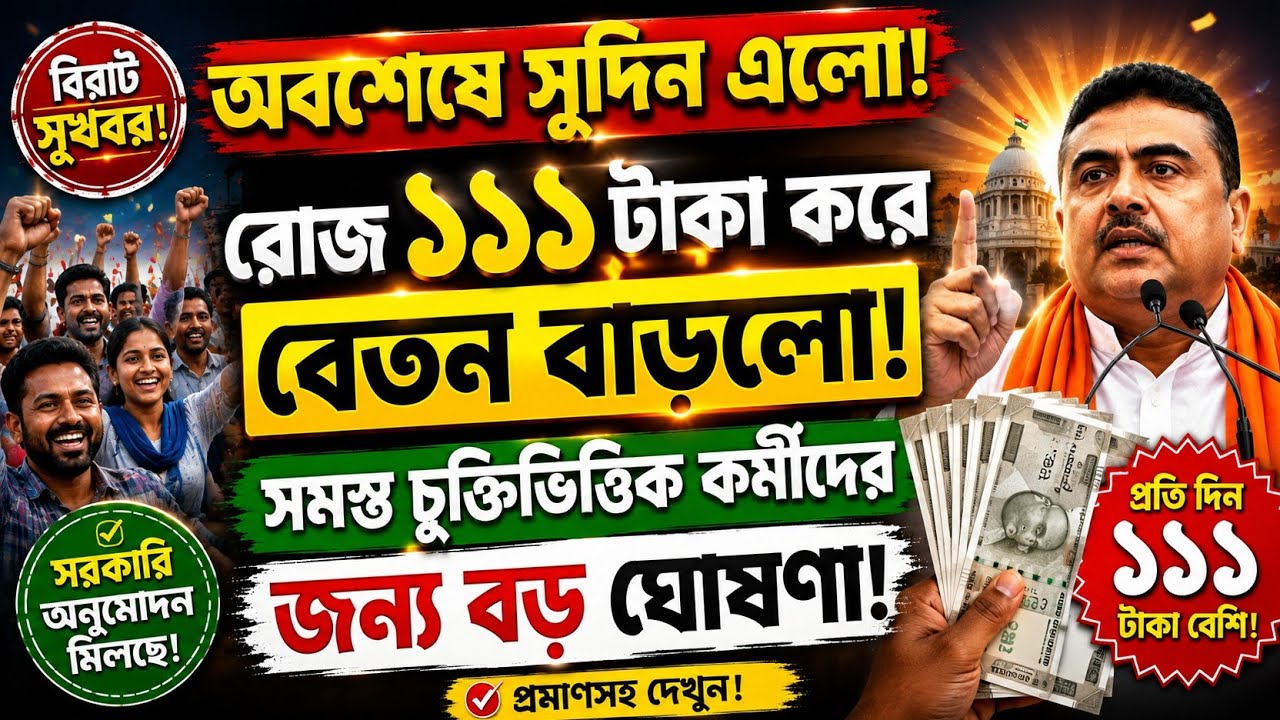 Daily Wage Increased by ₹111 for Contractual Employees? | Latest Salary Update | Good News Explained