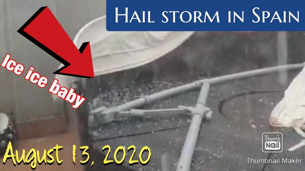 Hail Storm in Summer?? | Raining Ice in Spain | August 13, 2020 | Granizo Tormenta en Verano?