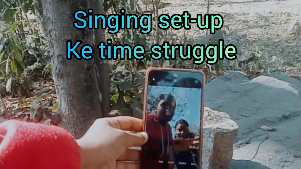 Gana gane🎤 ke liye kya kya jugad karna pad raha hai 😃