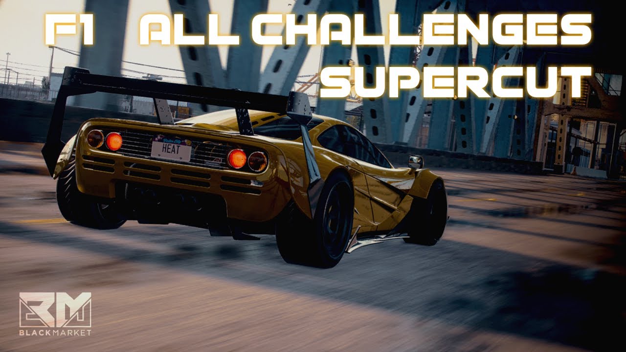 Need For Speed  Heat - McLaren F1 - All challenges supercut [32:9 4K]