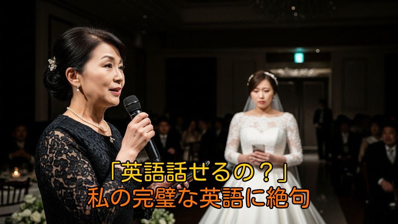 「英語で何か言って？」結婚式で侮辱する嫁→私の完璧な英語に会場唖然