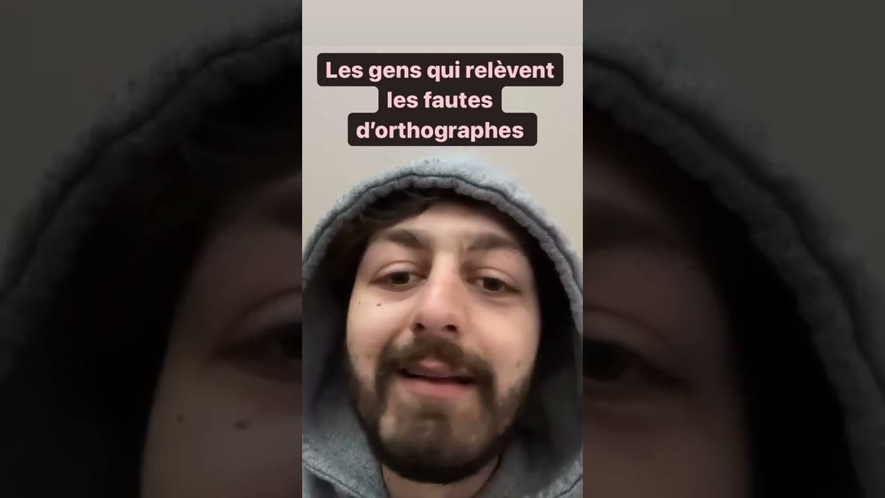 LES GENS QUI REL&Egrave;VENT LES FAUTES D'ORTHOGRAPHE