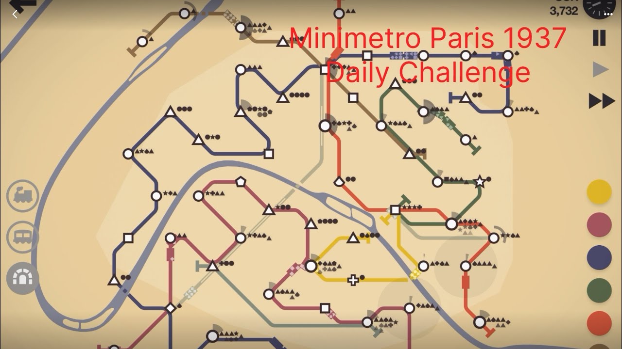 [Mini metro] Paris 1937  daily challenge with SKILLS ranking :9th 