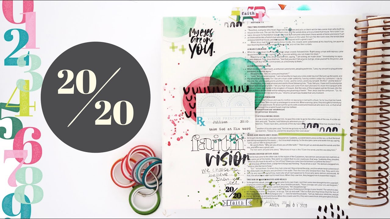 2020 Vision Devotional Kit | Bible Journaling Process Video