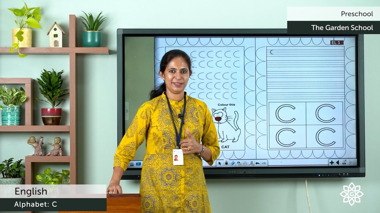 Prep 1 English Alphabet C (explained in Malayalam)
