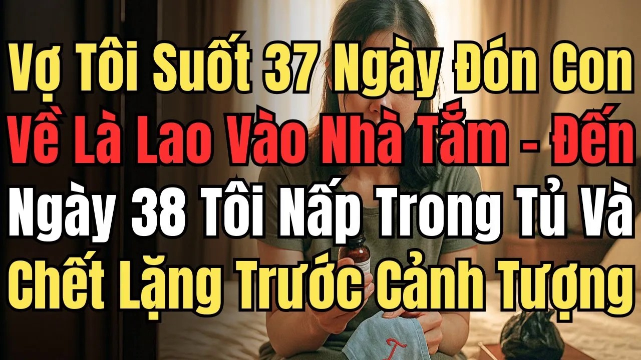 Vợ Tôi Suốt 37 Ngày Đón Con Về Là Vào Nhà Tắm – Đến Ngày 38 Tôi Nấp Trong Tủ Và Chết Lặng