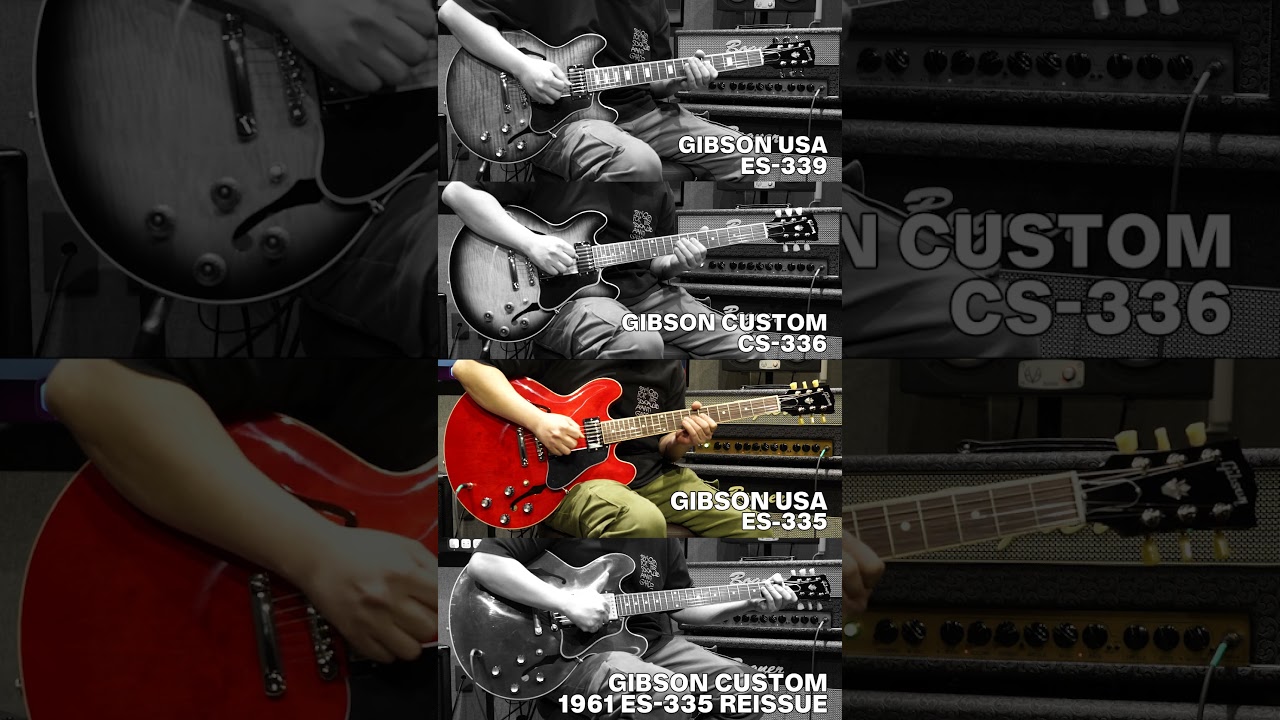 Gibson ES-339 vs CS-336 vs ES-335 vs 1961 ES-335  l Larry Calton - Room335
