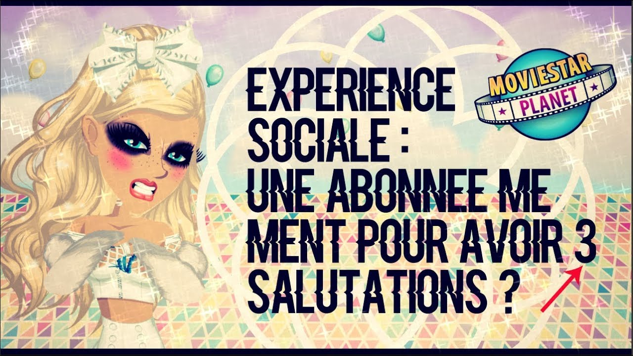 EXPÉRIENCE:UNE ABONNÉE PRÊTE A MENTIR POUR 3 SALUTES?
