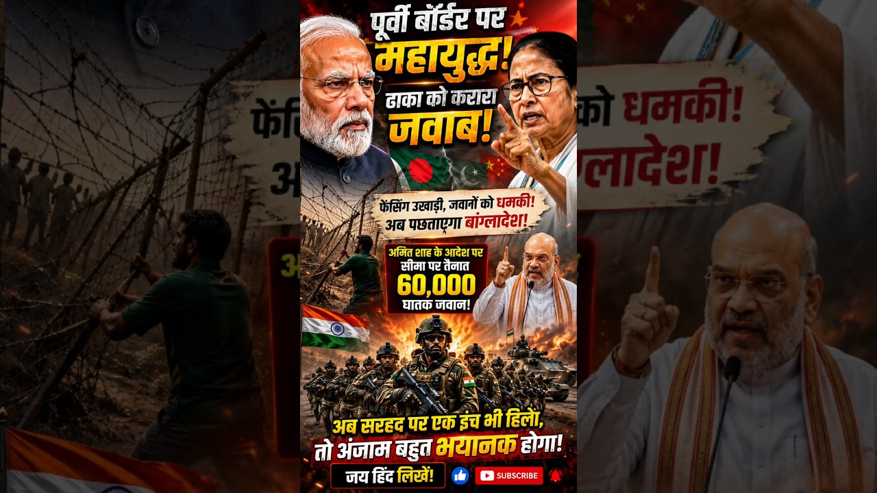 Kya Bangladesh Ka Naksha Badlega? India's Massive Military Response On Eastern Border!
