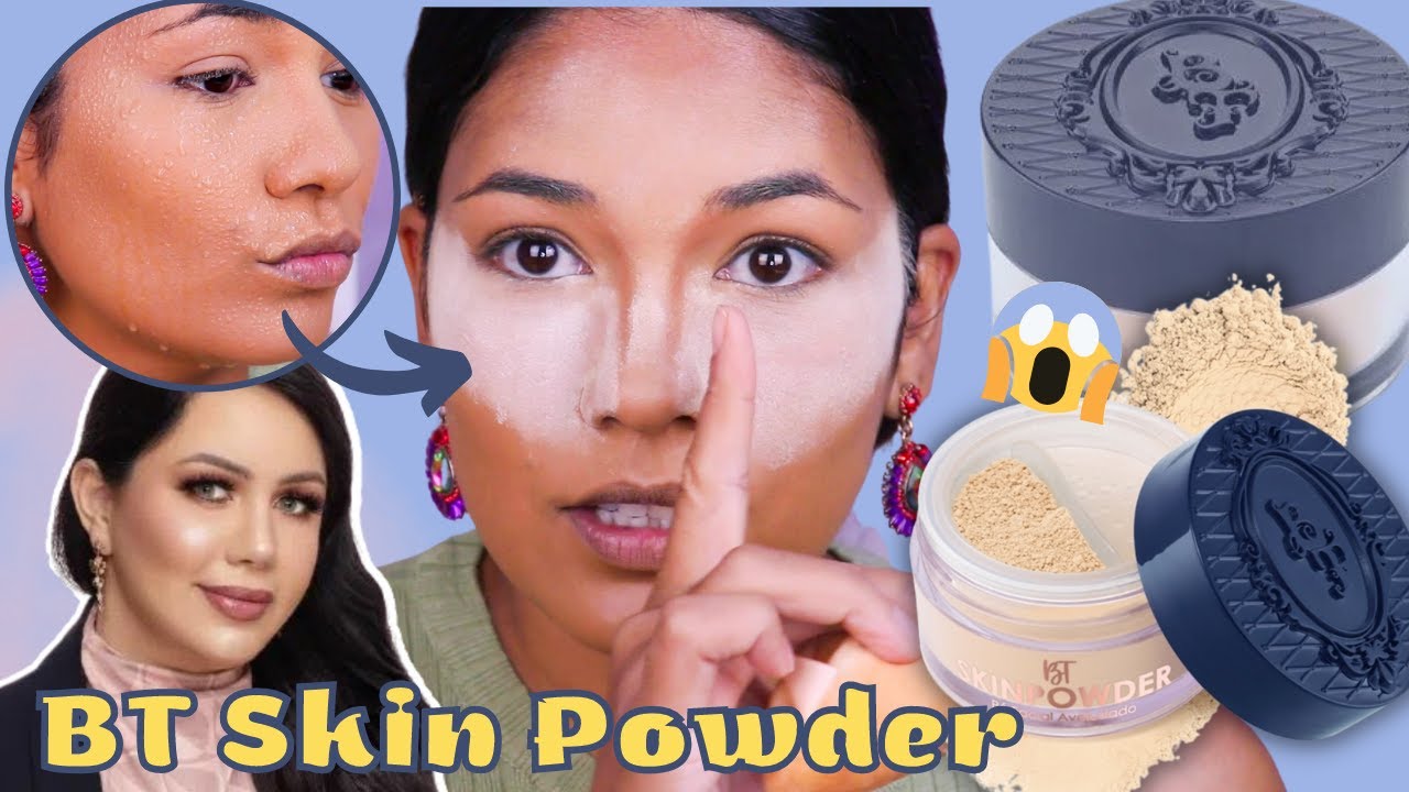 NOVO PÓ DA BRUNA TAVARES -  RESENHA SKIN POWDER BT - CORES LIGHT E MEDIUM RESENHA E TESTE DA ÁGUA