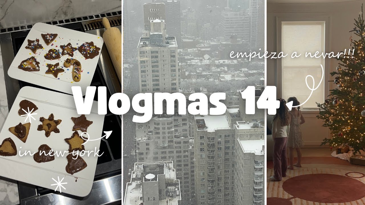 Galletas navideñas, girls night y empieza a nevar en nueva york | Vlogmas 14⭐️