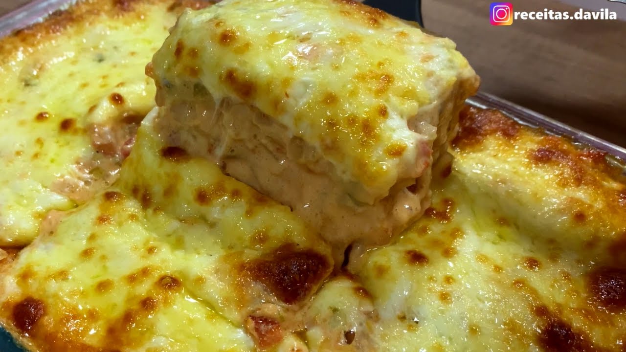 LASANHA DE CAMARÃO CREMOSA PASSO A PASSO | Receitas da Vila