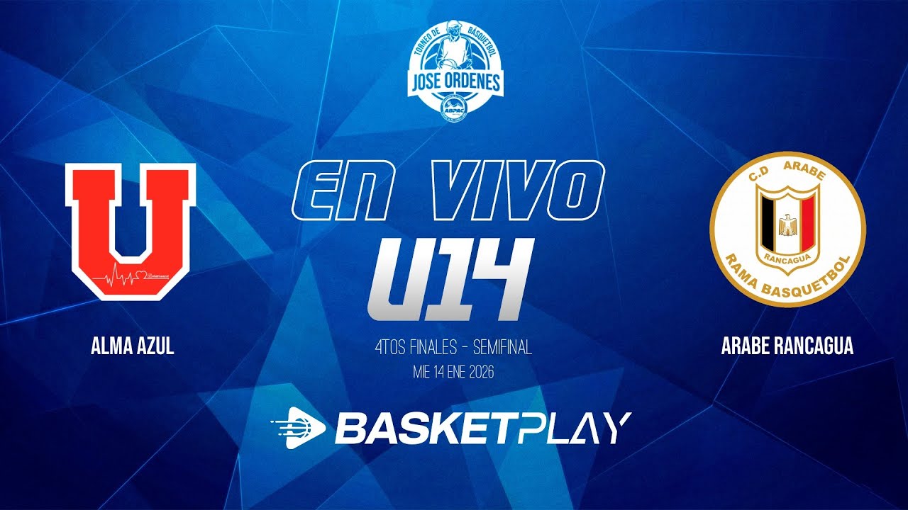 🔴EN VIVO | ALMA AZUL vs ARABE RANCAGUA | 4TOS FINALES - Semifinal | COPA JOSE ORDENES U14 2026