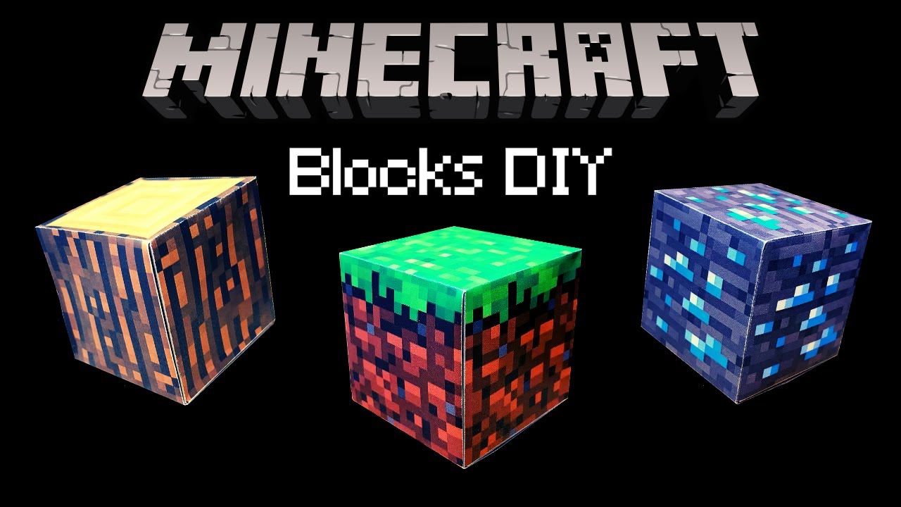 ORIGAMI MINECRAFT BLOCKS!!! *COOL*