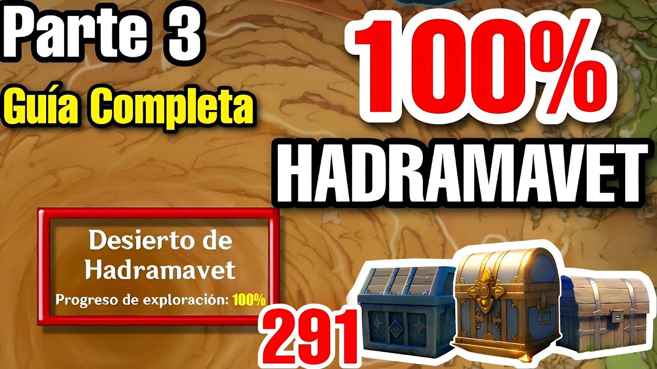 DESIERTO HADRAMAVET 100% DE EXPLORACIÓN⭐ PARTE FINAL - TODOS los COFRES de SUMERU | Genshin Impact