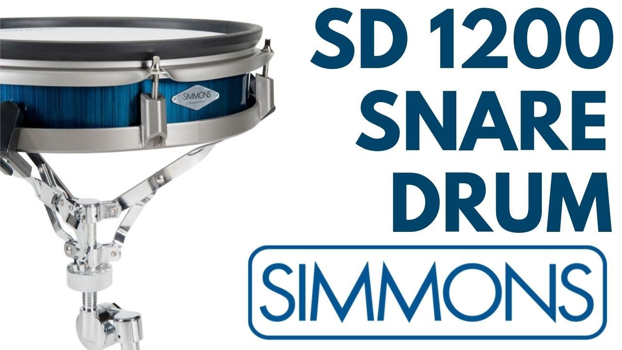 Simmons 12in Snare Pad SD 1200 Electronic Drum Kit [Mesh Heads]