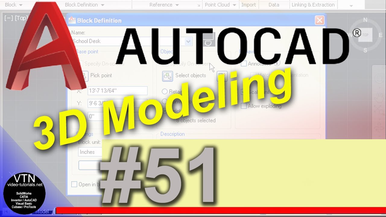 AutoCad 3d Modeling 51 ( Geometric Continuity )
