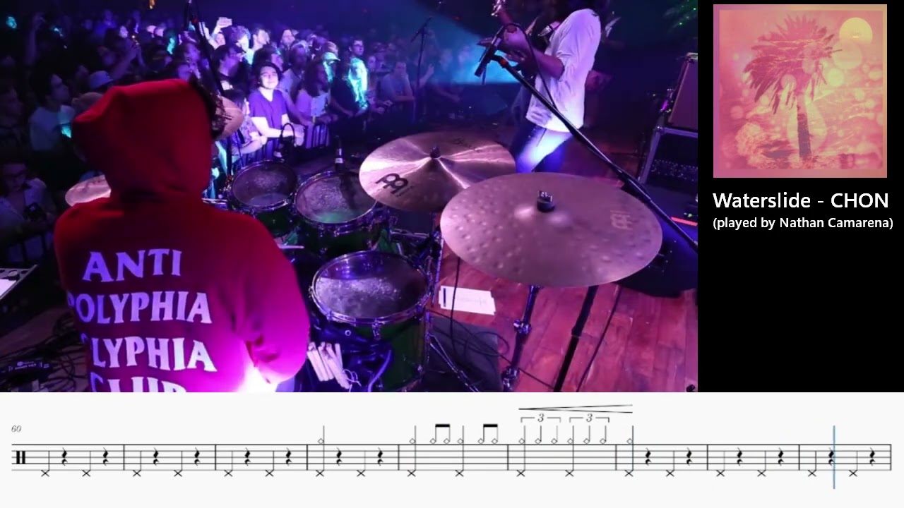 Waterslide - CHON (Nathan Camarena Drum transcription)