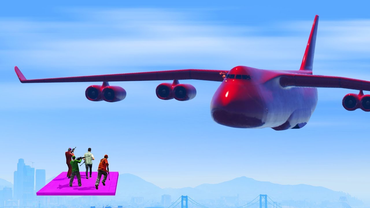 GIGANTIC PLANE VS SNIPERS! (GTA 5 Funny Moments)