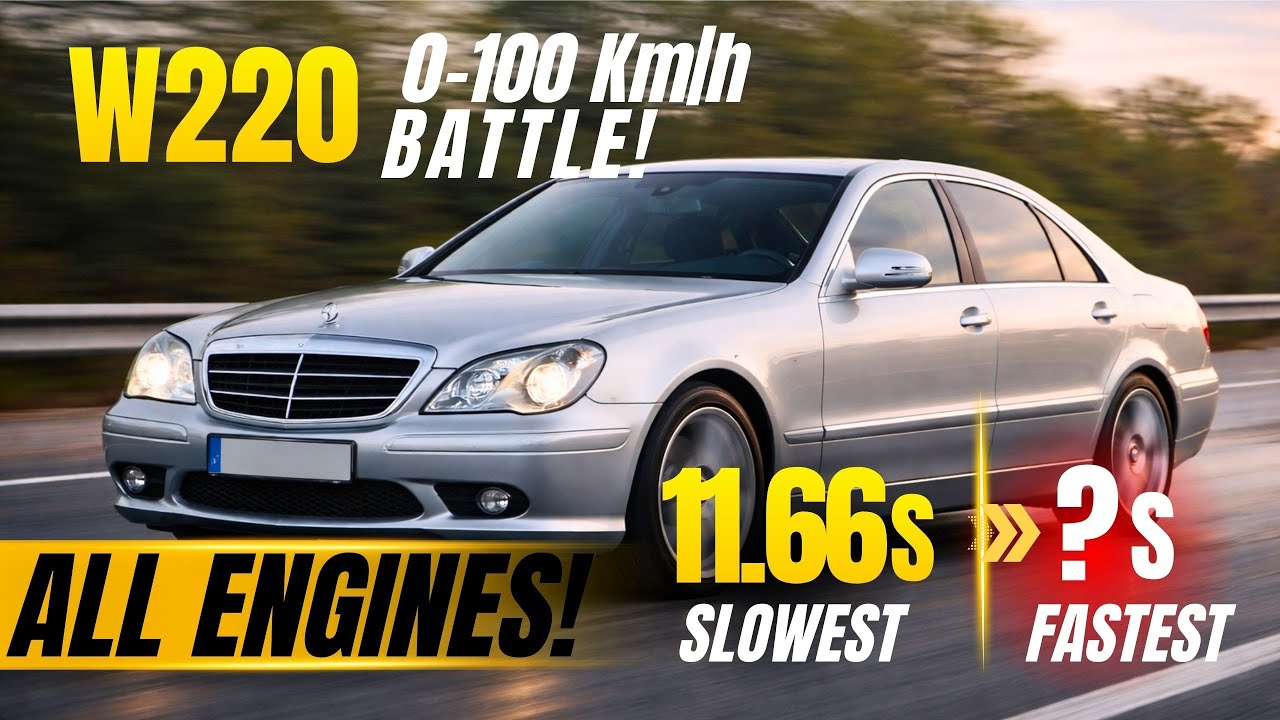 Mercedes-Benz W220 0–100 km/h Acceleration Battle. Which Engine Is The FASTEST?