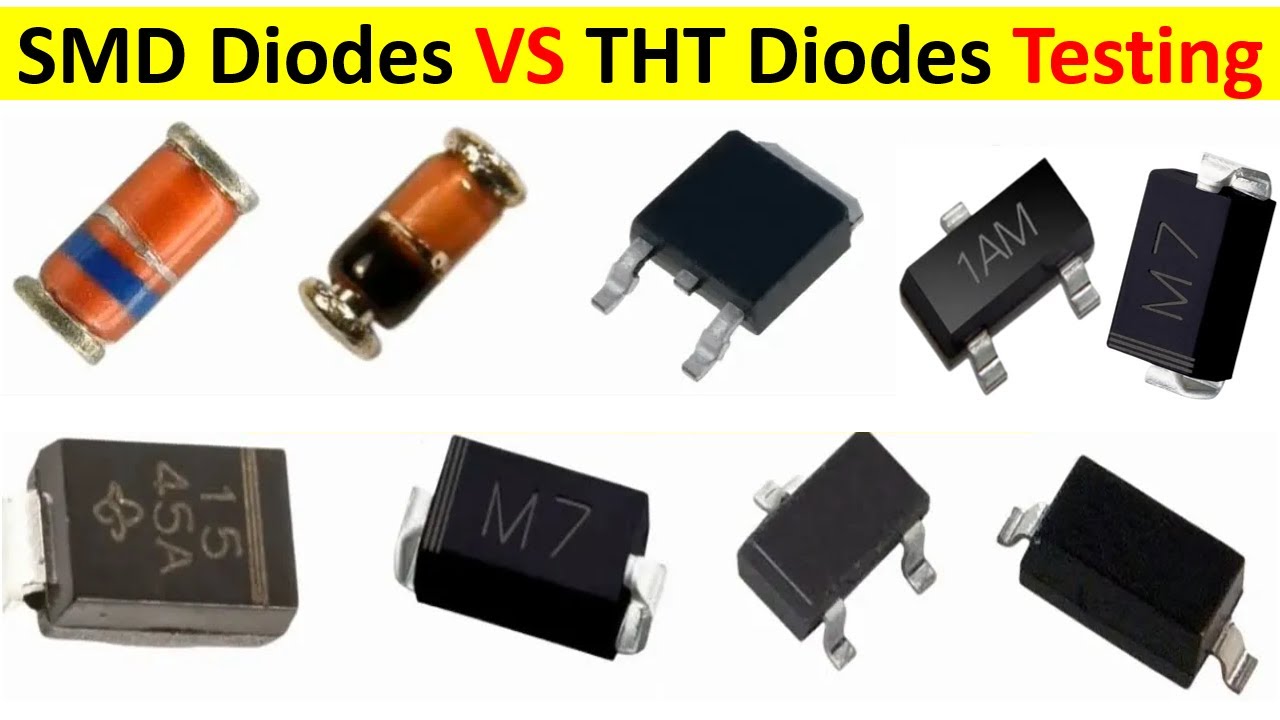 Проверка диодов с помощью мультиметра: проверка SMD-диодов и THT-диодов