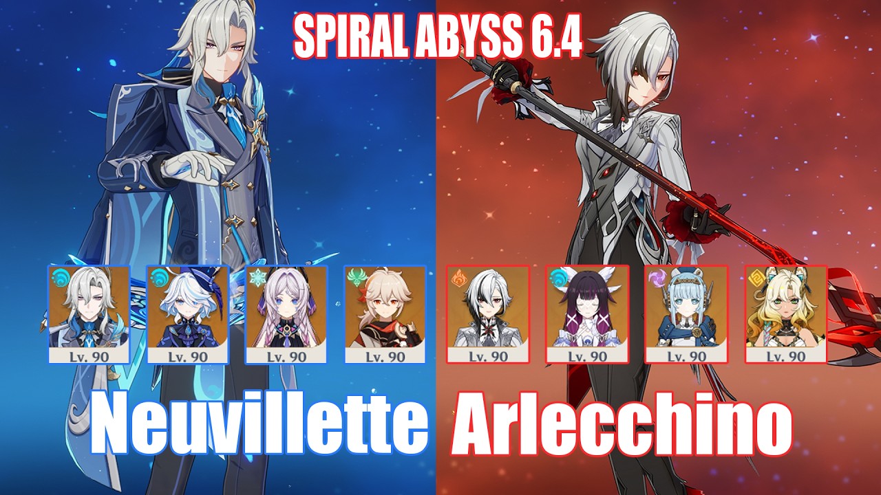 C1 Neuvillette & C0 Arlecchino | Spiral Abyss 6.4 | Genshin Impact