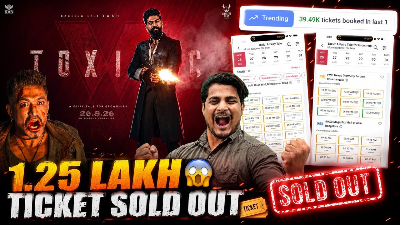 Toxic Movie Day 1 Shocking Advance Report 2 | Toxic Huge Ticket Sold | Toxic Advance Update #toxic 